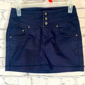 Calvin Klein Navy Blue Mini Skirt size 0 NWOT Summer Skirt Mean Girls